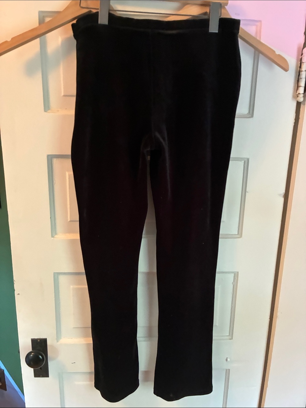 Express Black Velvet Leggings